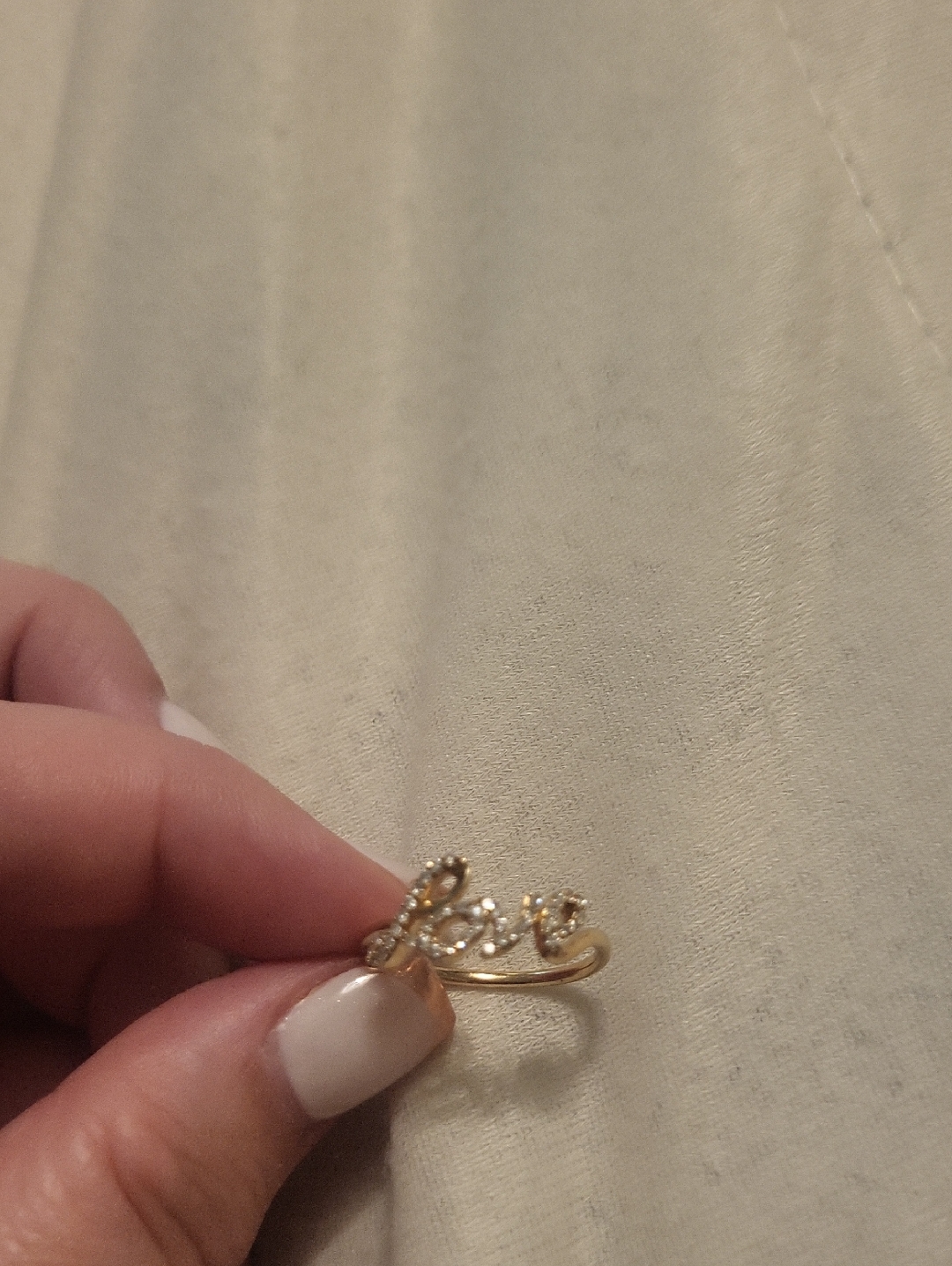 Michael Hill 10k Yellow Gold And Diamond Love Ring